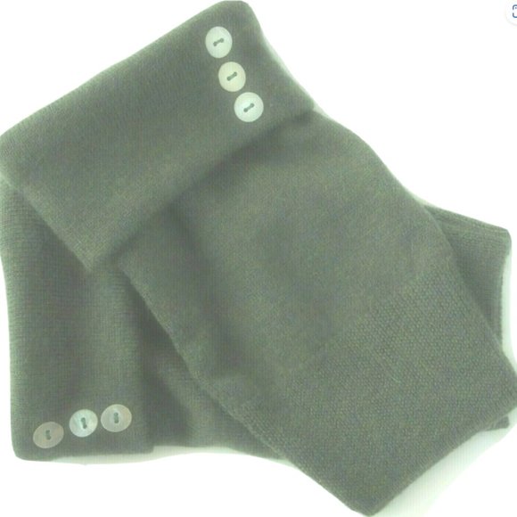 Handmade Accessories - FINGERLESS GLOVES GREEN DARK 70% CASHMERE 30% MERINO WOOL SMALL MEDIUM LARGE OS